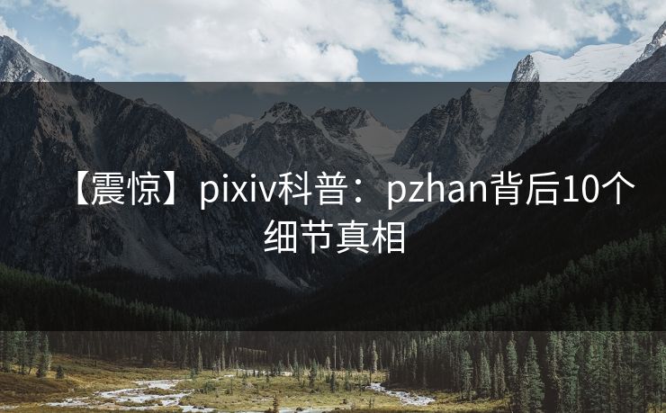 【震惊】pixiv科普：pzhan背后10个细节真相
